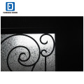 Fangda premium safety door designs with wrought iron door